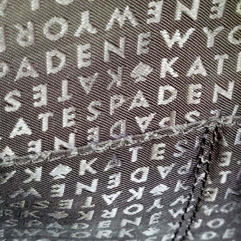 Kate Spade Jade Drive Bon Birdcage Tote Bag Novelty Print Black White Kitschy - Picture 6 of 13